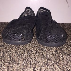 Black sparkle TOMS
